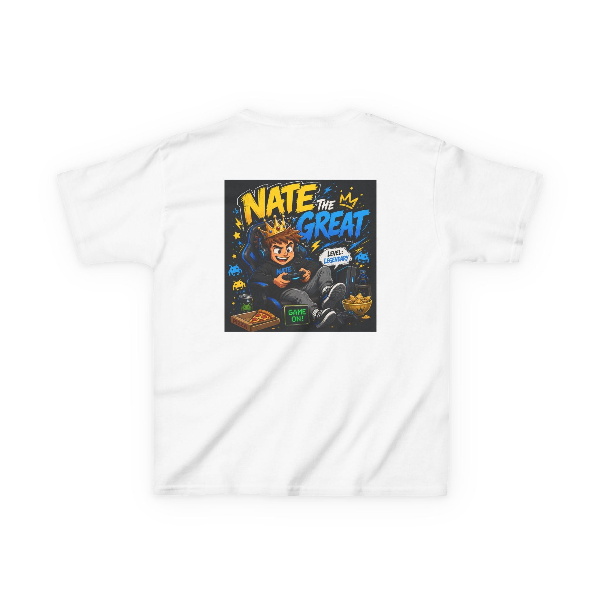 Kids T‑Shirt — "Nate the Great" Cartoon Graphic Tee (Kids)