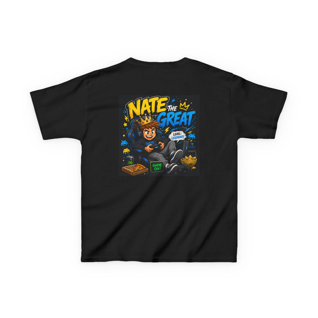 Kids T‑Shirt — "Nate the Great" Cartoon Graphic Tee (Kids)