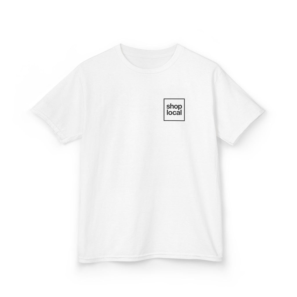 Kids Tee - 'Shop Local' Pocket Logo with Custom Name (Kennett)