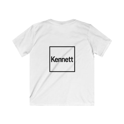 Kids Tee — 'Nate B Tees' Logo Front with Custom Name Square Back