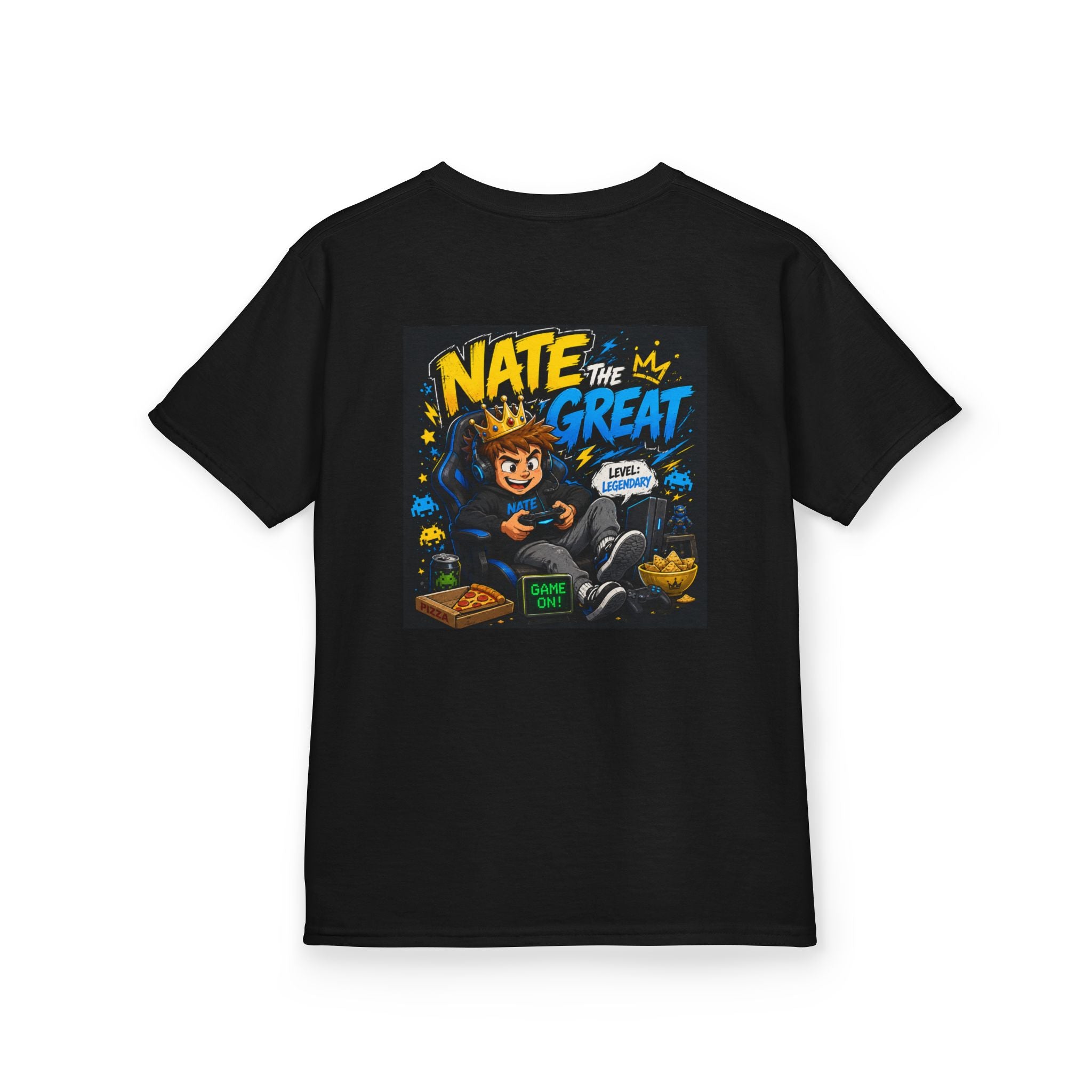 Kids T‑Shirt — "Nate the Great" Cartoon Graphic Tee (Kids)